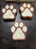 Paw Print Clay Dough Bowl Candle 28-30 oz