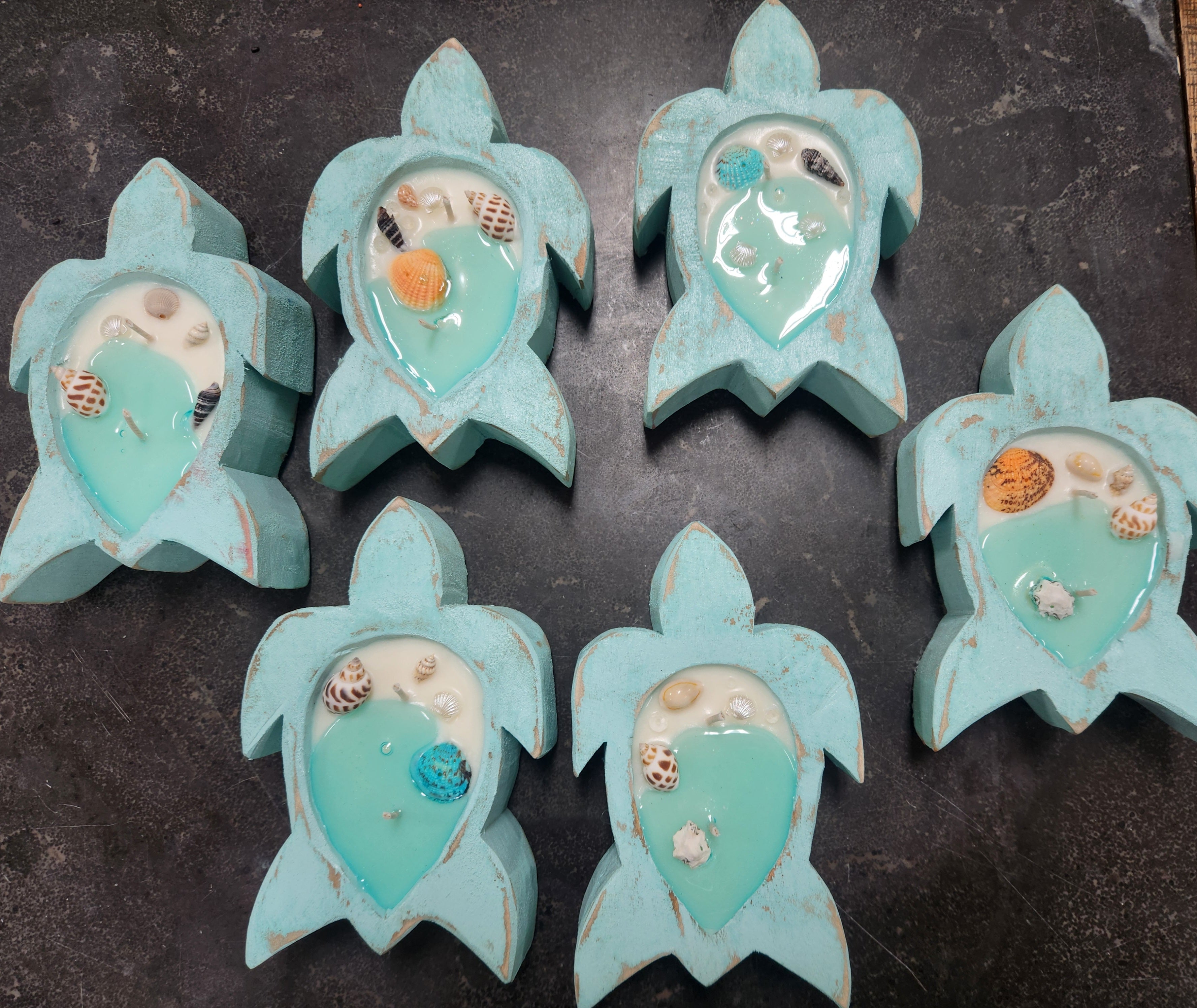 Sea Turtle- Coconut Mango Blossom Candle 5x7