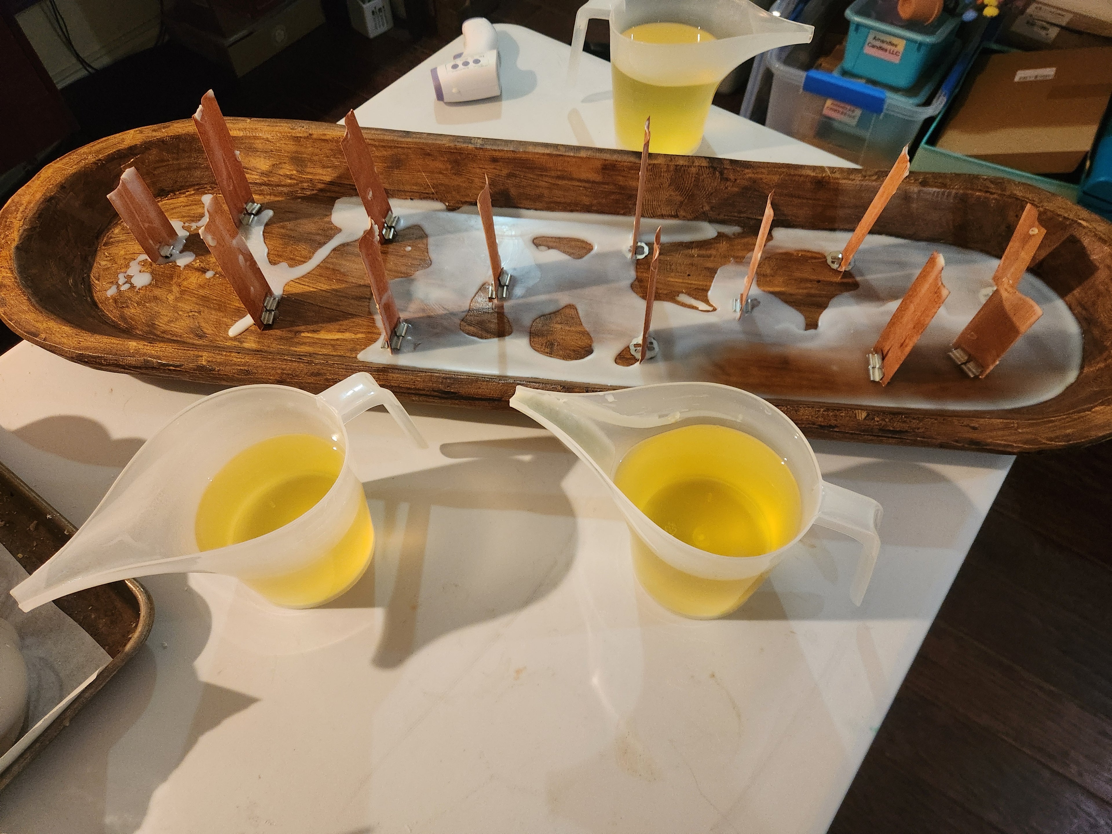 Texas Size Wooden Dough Bowl Candle Custom any scent, plain no decor