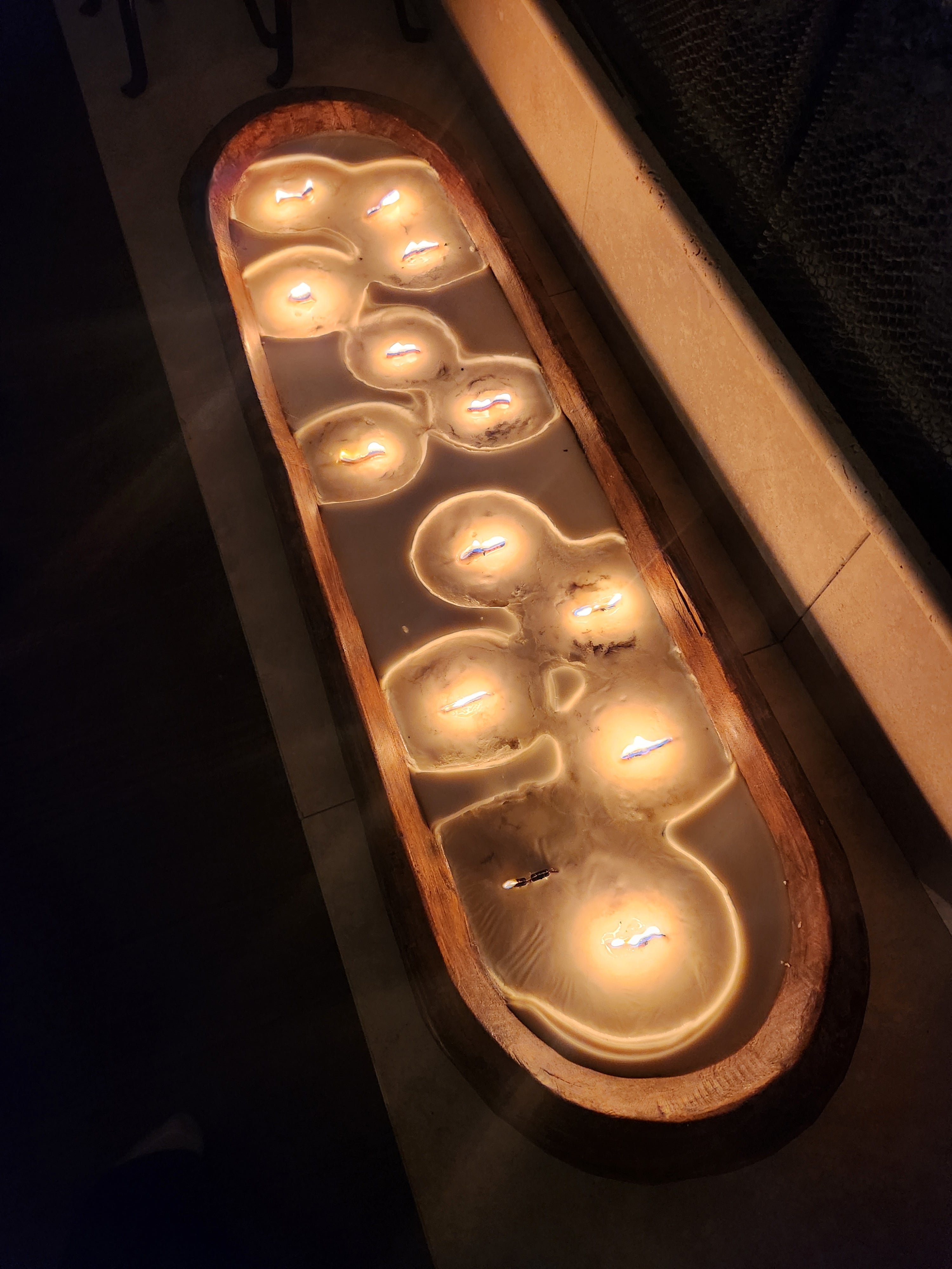 Texas Size Wooden Dough Bowl Candle Custom any scent, plain no decor